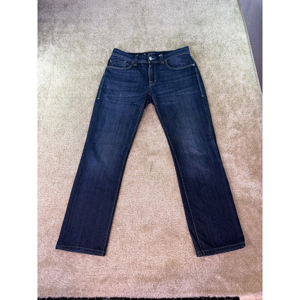Fidelity Jimmy Mens 29 (32x29) Denim Slim Fit Straight Waist Stretch C719